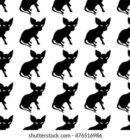 Cat pattern can be used for decoration of cat food and accessories, posters, cloth, clothing.