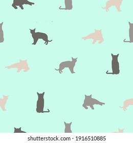 The cat pattern is formed from a drawing of a cat arranged in a pattern, suitable for book cover companies, printing companies, etc.