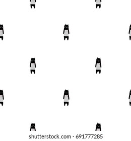 cat pattern seamless pattern heart white background vector illustration 