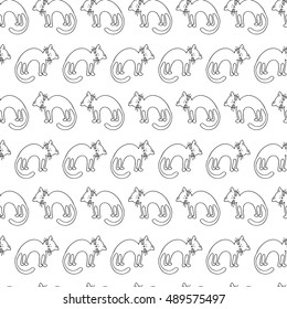 cat pattern seamless vector