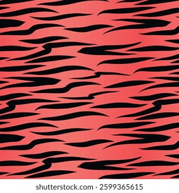 cat pattern. tiger pattern. hand drawn cat and tiger illustration background.