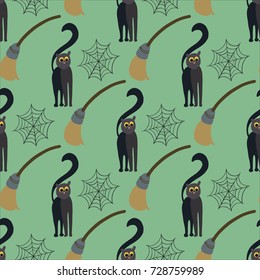 Cat, pattern, vector illustration 