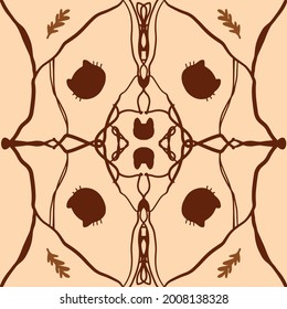 cat pattern. Vintage wallpaper in the Baroque style. Seamless background.White and blue ornament for fabric, wallpaper, packaging. Ornate Damask flower ornament
