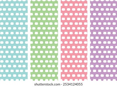 cat patterns background color dot