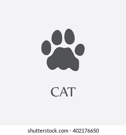 real cat paw print
