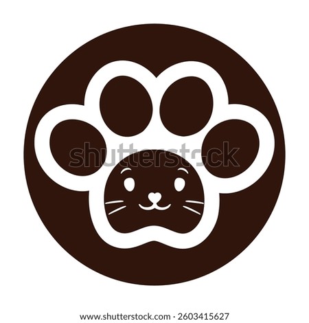 cat paw design vector illustration