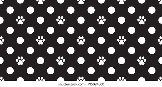 Cat Paw Dog Paw foot print kitten puppy vector Seamless Pattern wallpaper background