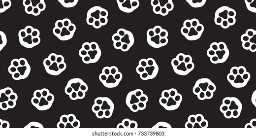 Cat Paw Dog Paw kitten puppy Seamless Pattern vector wallpaper background