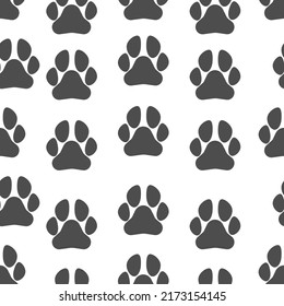 Cat Paw Dog Paw kitten vector Seamless Pattern wallpaper background