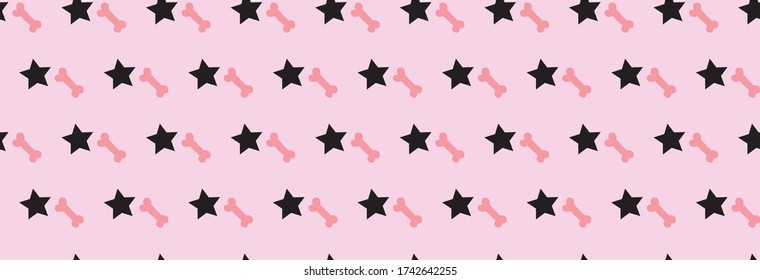 cat paw dog puppy kitten pattern  vector seamless