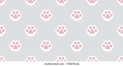 Cat Paw Dog Paw vector seamless wallpaper background illustration cartoon