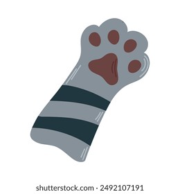 Cat paw icon clipart avatar logtotype isolated vector illustration