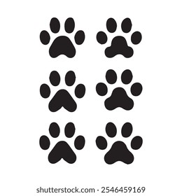 Cat paw icon isolated on white background