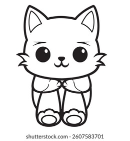 Cat paw icon isolated on white background modern icon art