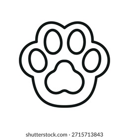 Colección de Vector de icono de pata de gato