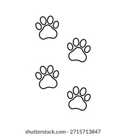 Cat Paw Icon Vector Collection