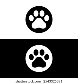 Cat Paw icon. Vector image