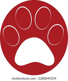 Cat paw illustration for commercial use