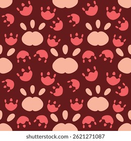 cat paw image with simple colors and red background