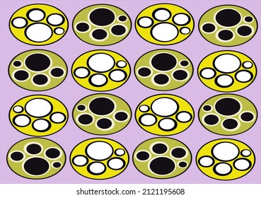 cat paw pattern, pink background, structured color quality, standard vector.