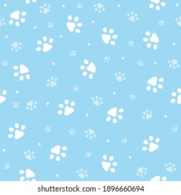 Cat Paw Pattern Vector Isolated Cartoon Stock Vector (Royalty Free ...