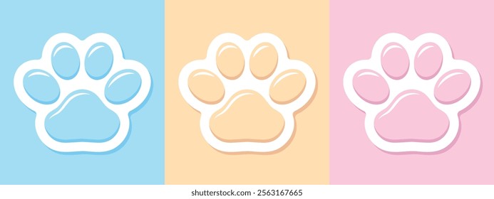 cat paw, popular squeeze toy, set of vector design elements, popular squeeze toy