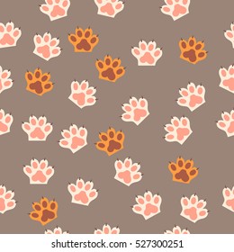cat paw print with claws
