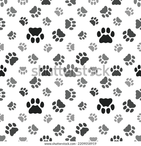 Cat Paw Print Clipart Animal Footprints Stock Vector (Royalty Free ...