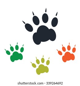 Cat paw print icon