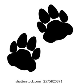 Cat paw print icon symbol