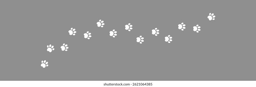 Cat Paw Print Icon. Paw Print vector icon stock illustration