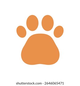 Cat Paw Print Icon Vector for Pet Design.