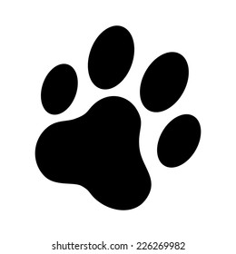 cat Paw Print vector icon