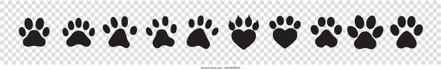 Cat paw print vector icon, Transparent PNG available
Paw Print Icon Isolated On White background, vector illustration eps 10.