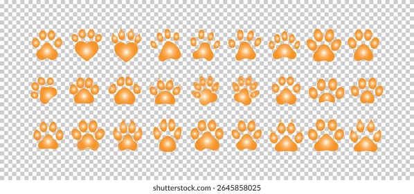 Cat paw print vector icon, Transparent PNG available
Paw Print Icon Isolated On White background, vector illustration eps 10.