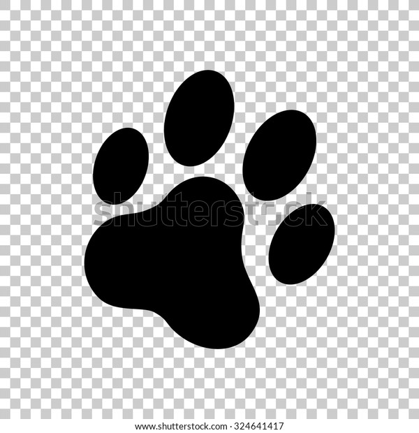 猫の手の印刷ベクター画像アイコン 黒いイラスト のベクター画像素材 ロイヤリティフリー 324641417