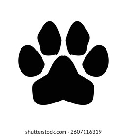 cat Paw silhouette. Vector design
