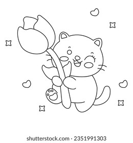Cat paw vactor art minimal