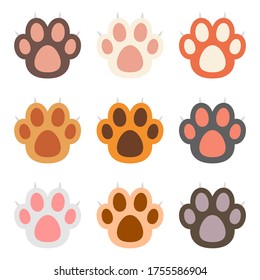 Cat paw vector design illustration isolated on white background