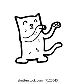 caricatura de pintura de gatos