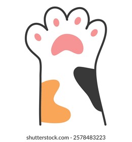 cat paws domestic animal foot illustration