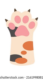 Cat Paws Kitten Leg. Vector illustration