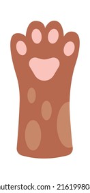 Cat Paws Kitten Leg. Vector illustration