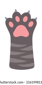 Cat Paws Kitten Leg. Vector illustration