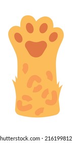 El Gato Pata La Pierna De Gatito. Ilustración del vector