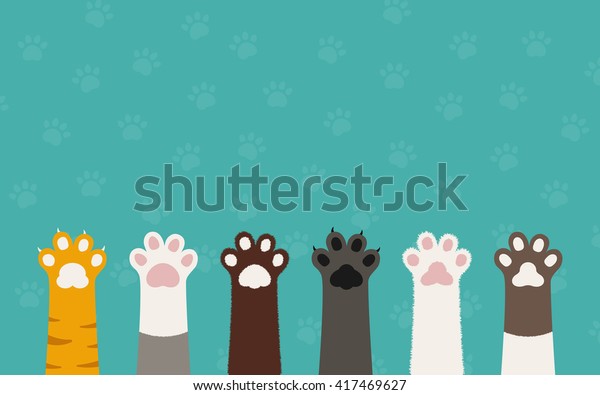 cat paws wallpaper, legs, dog paw, cat
background, kitten flat design, prints, cartoon, cute cat foot
wallpaper vector
illustration