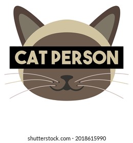 cat cat person wo flowy art design vector illustration for use in design and print poster canvas