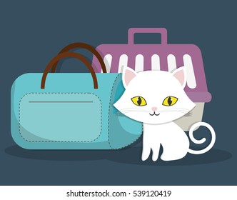 cat pet care icon image vector illustration design 