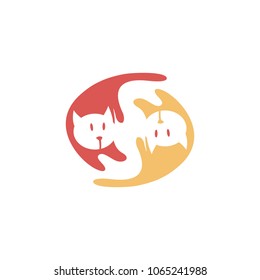 Cat Pet Fun Collaboration Symbol Illustration