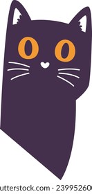 Ilustración del vector de cabeza de mascota de gato